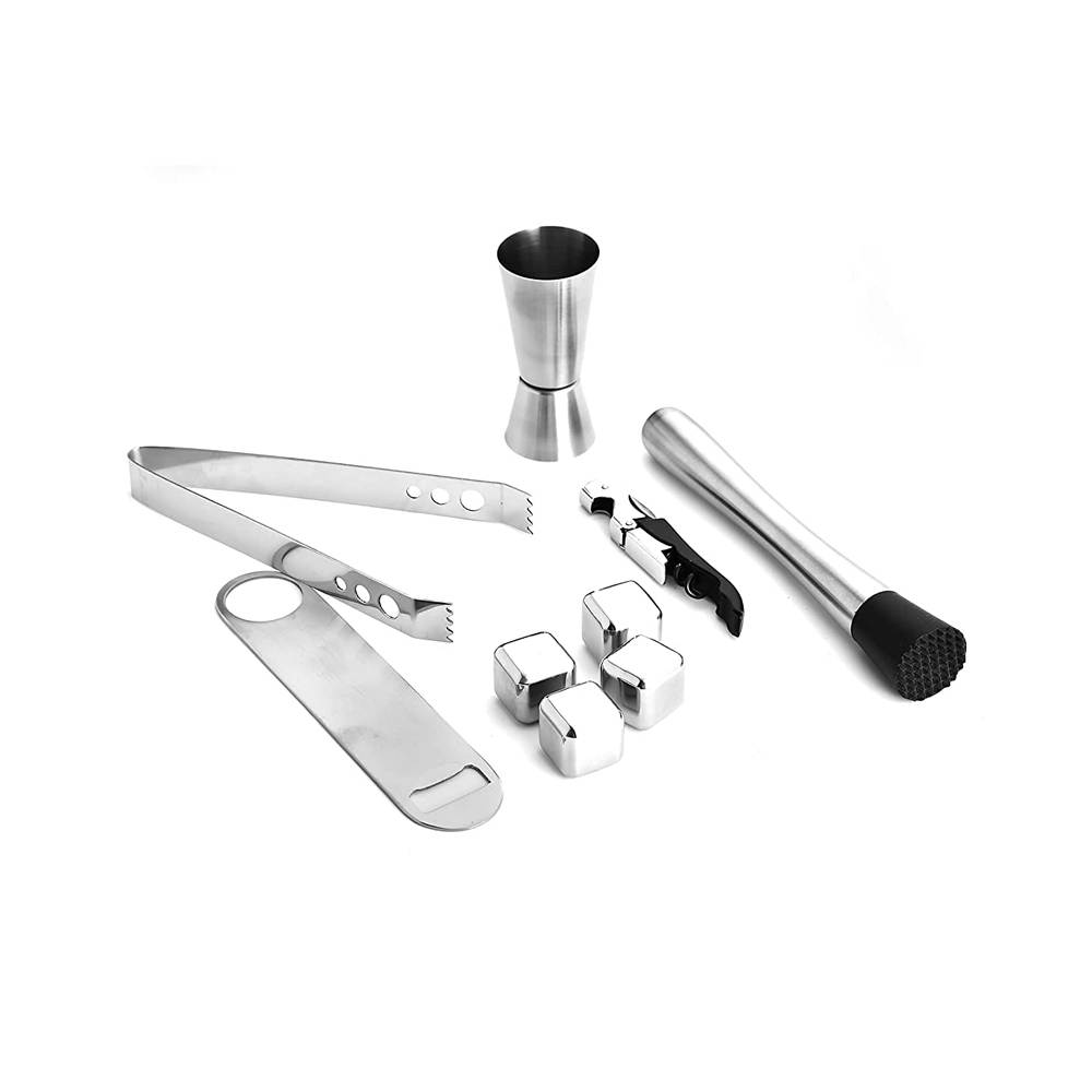 Skitch® Stainless Steel Bar Item Full Set Bar Accessories, Cocktail Set