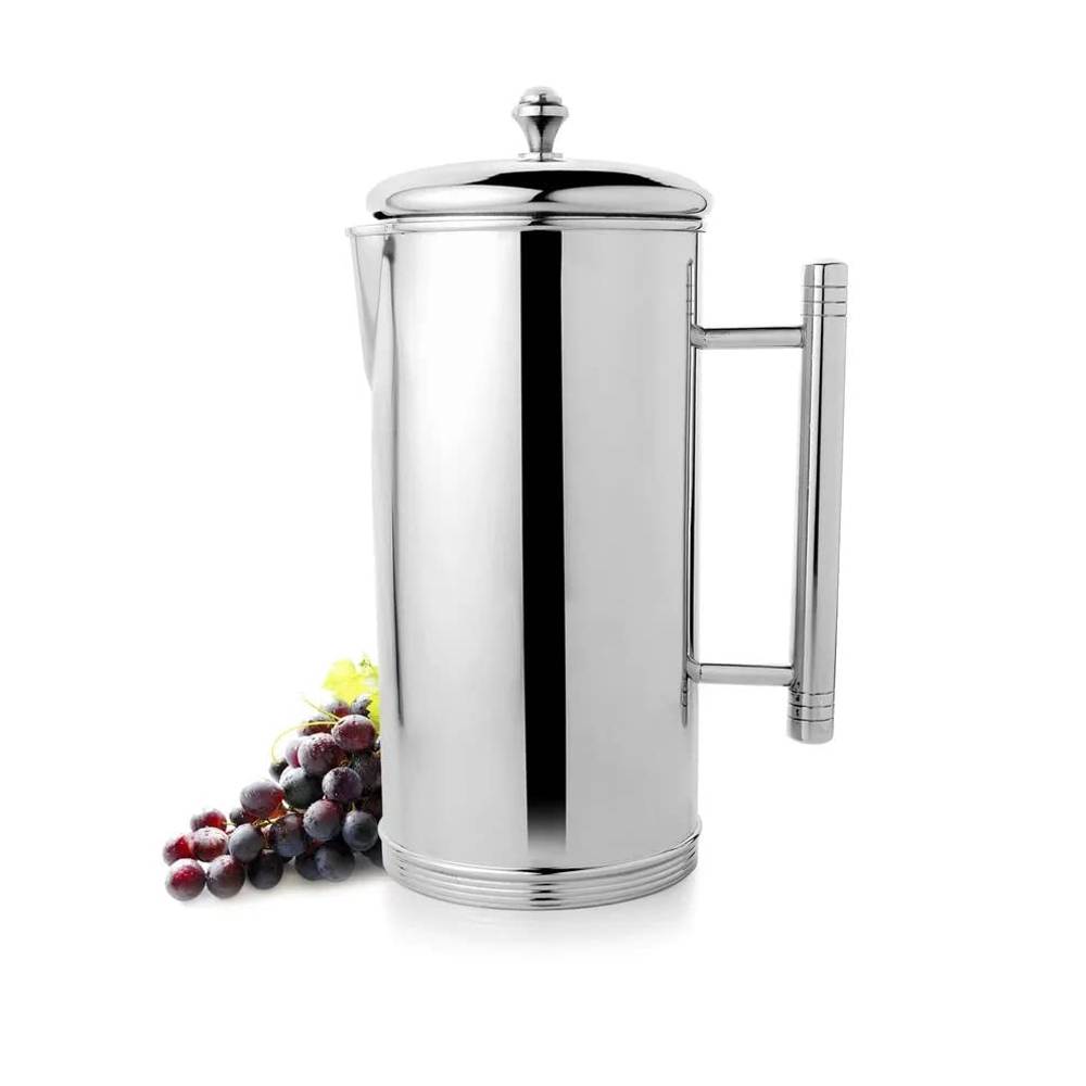 Skitch® Water Jug/Pitcher Silver for Decor Kitchen and Dinning Serving Water Home Hotel Restaurant, Tableware (Silver)