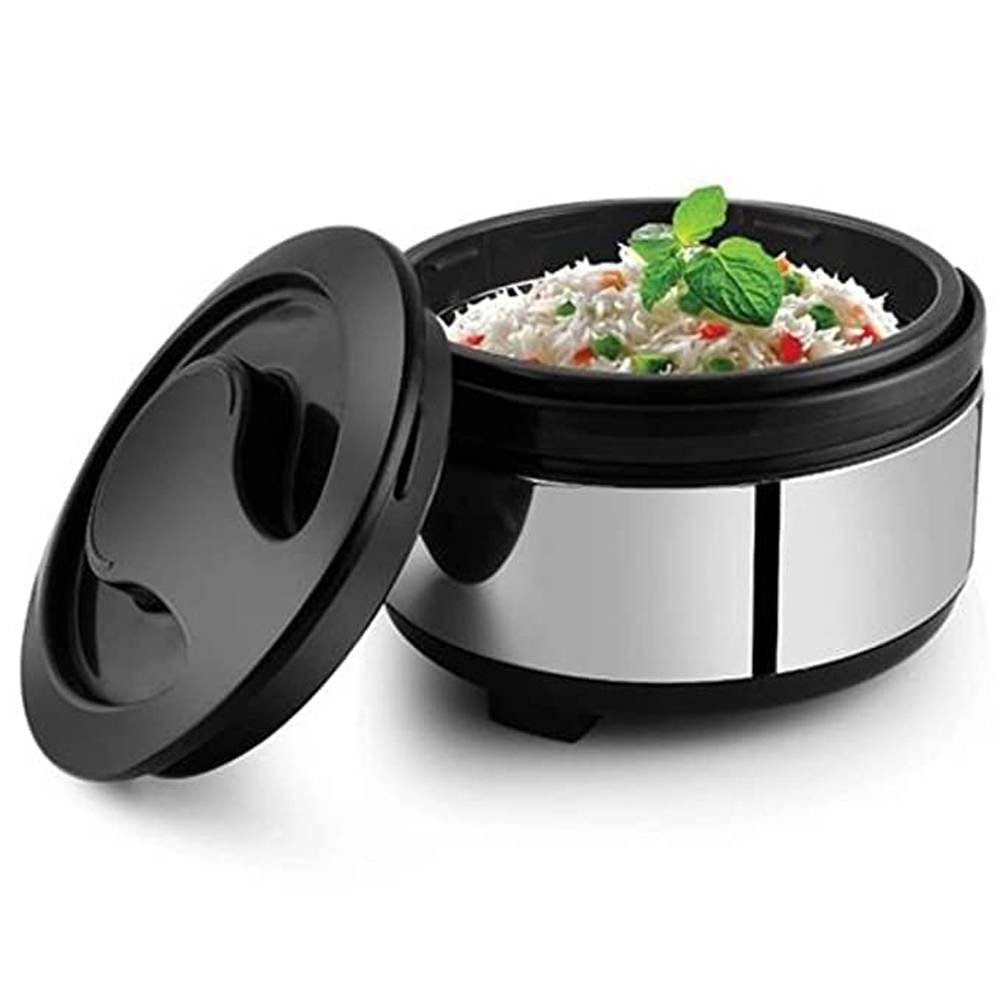 Skitch Casserole Storage for Serving Hot Meal Food for Bread Like Roti Dal Vegetables, with Plastic Cover Lid and Steel Bottom Model-2500
