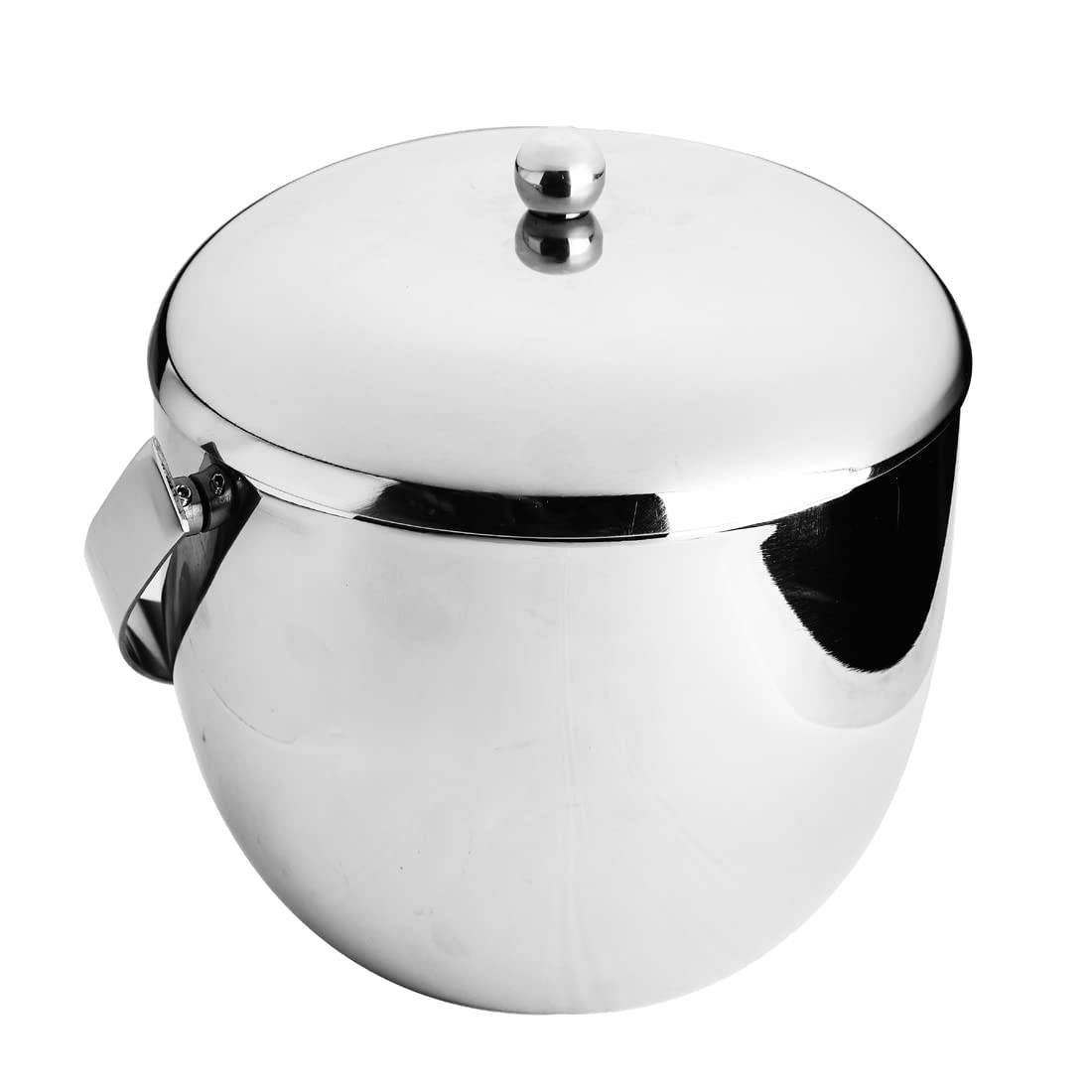 SKITCH Ice Bucket Double Wall Insulated, Apple Shaped Premium Ice Bucket. Non Magnetic, Anti Rust, Food Safe