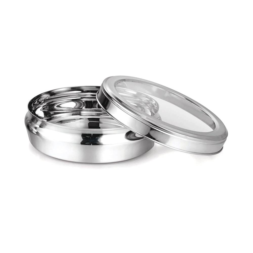 Skitch® Stainless Steel Belly-Shaped Multipurpose Box with Lid