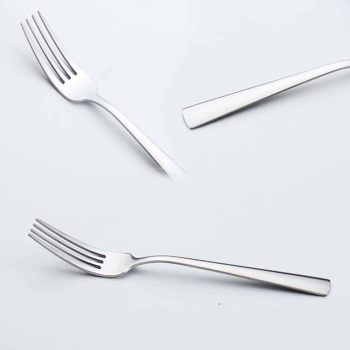 Skitch Stainless Steel Forks Set of 6 - Fork Set for Home and Kitchen, 6-Pieces Fruit Fork for Dining Table, Shiny and Sturdy Handle Fork (Fork-6)