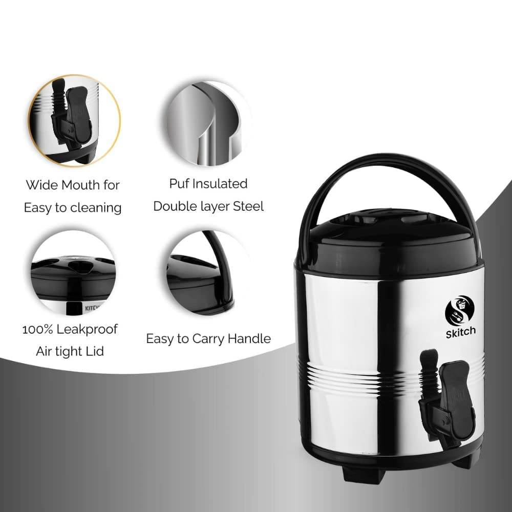 Skitch® 8-Litre PU Insulated Water Jug with Carry Handle