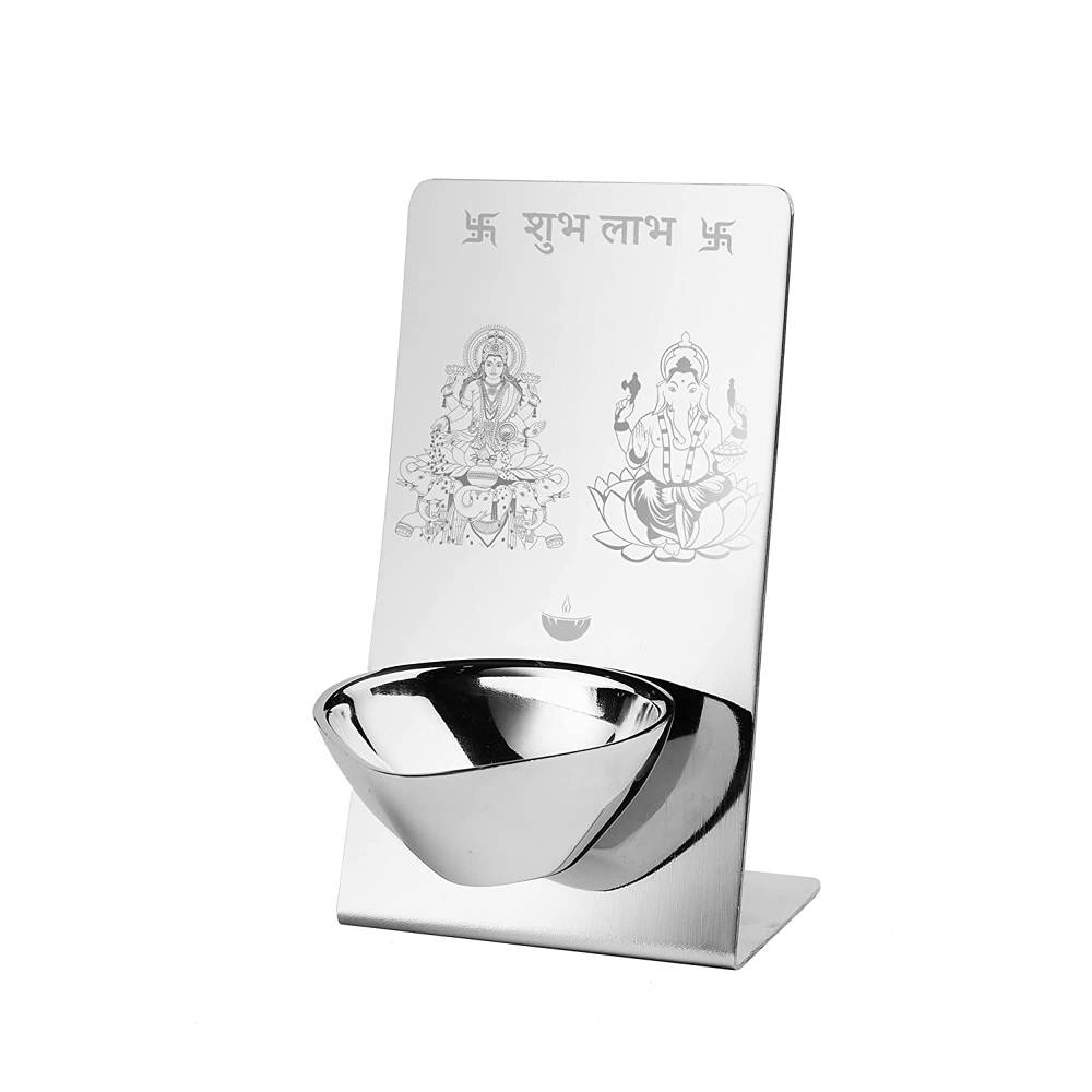 Skitch® Laxmi Ganesh Diva Stand: A Divine Home Puja Décor
