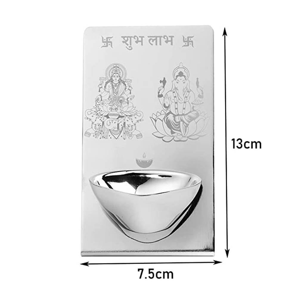 Skitch® Laxmi Ganesh Diva Stand: A Divine Home Puja Décor