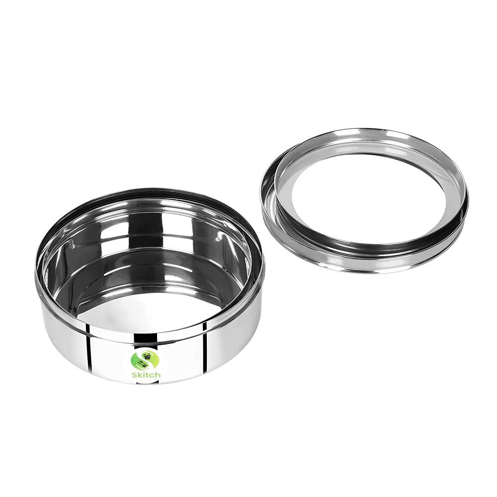 Skitch® Stainless Steel Belly-Shaped Multipurpose Box with Lid