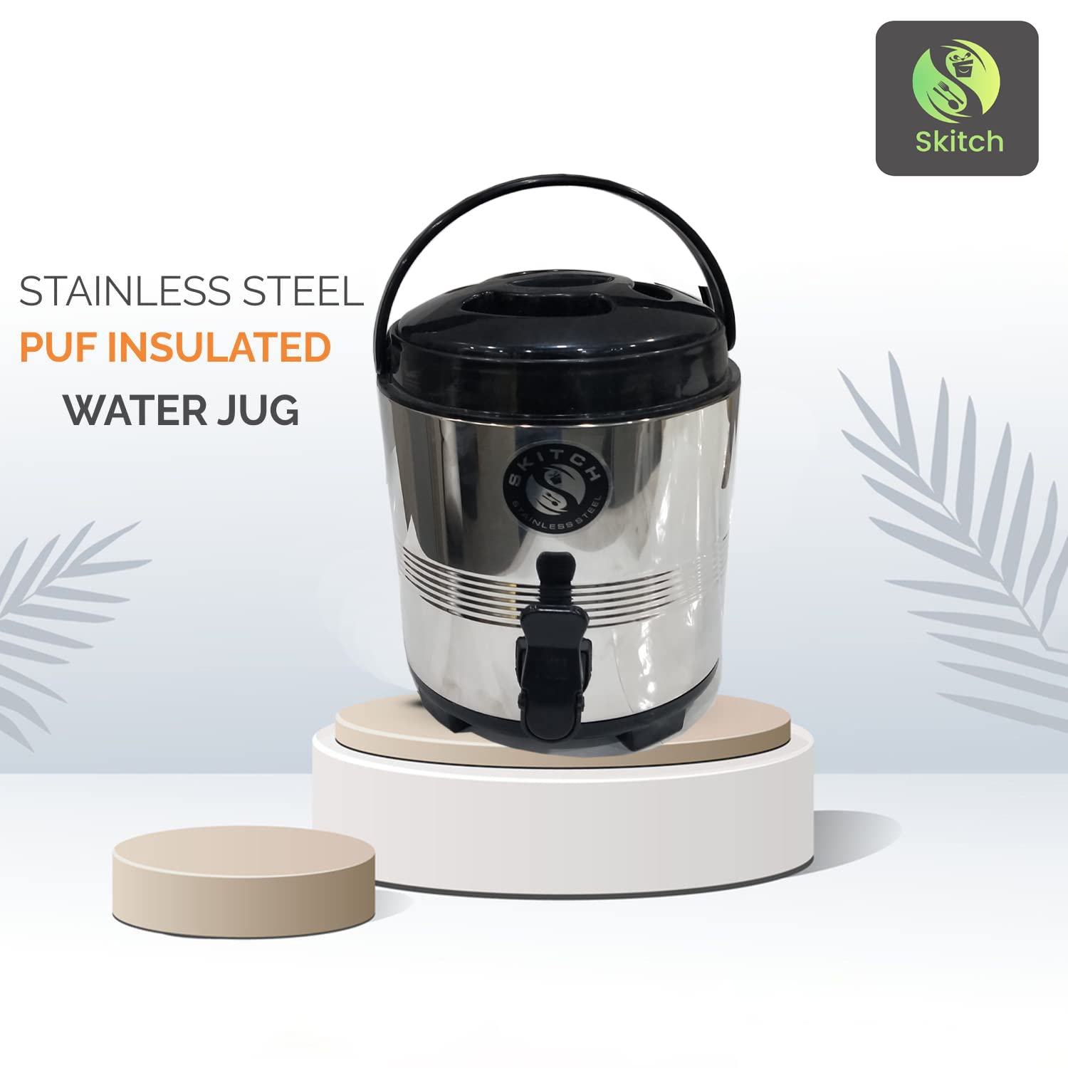 Skitch® 8-Litre PU Insulated Water Jug with Carry Handle