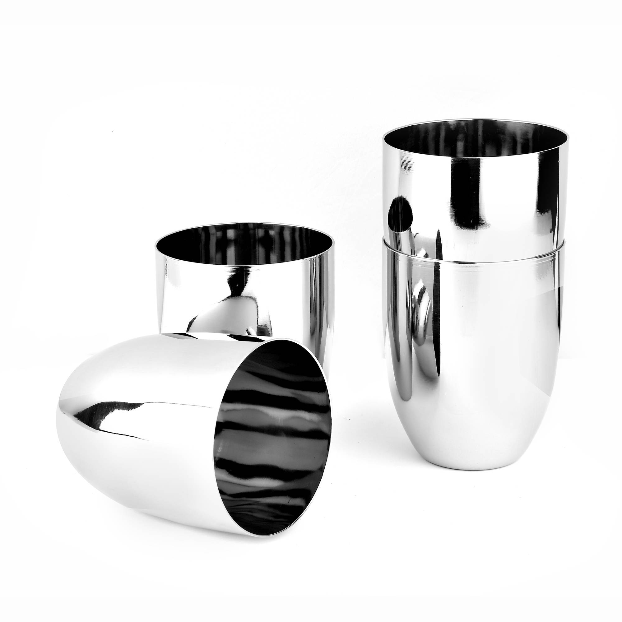 Stainless Steel Multipurpose Glass Set of 6 (300 ml Each)