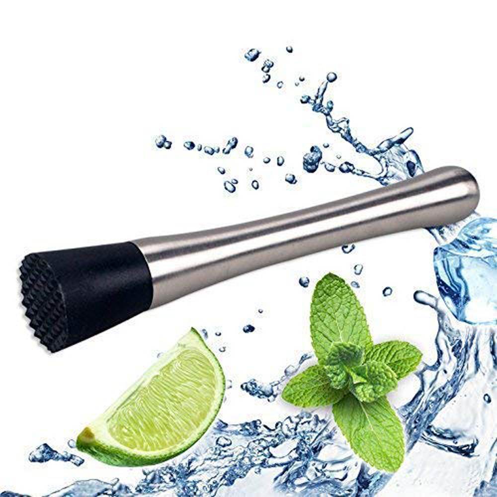 Skitch Stainless Steel Bartender Tool, Drink, Cocktail Muddler, Perfect for Home Bar for Making Delicious Cocktails, Drinks