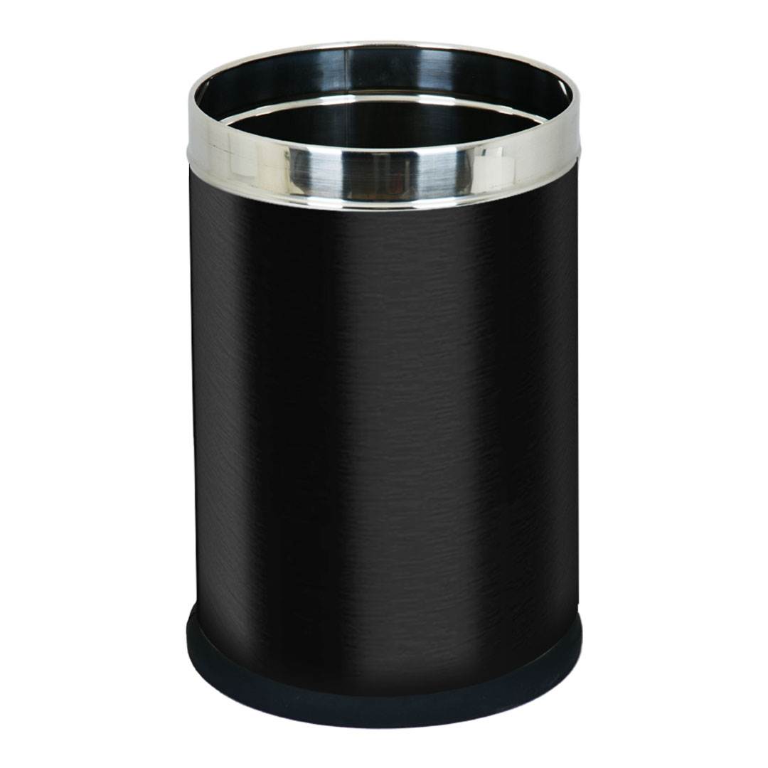 Skitch® Stainless Steel Round Open Dustbin - 15L Multipurpose Waste Bin