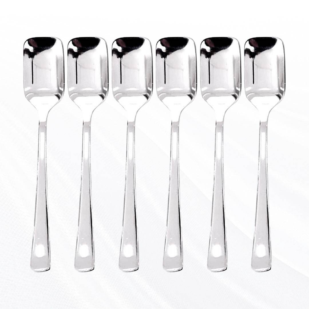 Skitch Stainless Steel Ice Cream Dessert Cups with Spoon (Pack of 6)