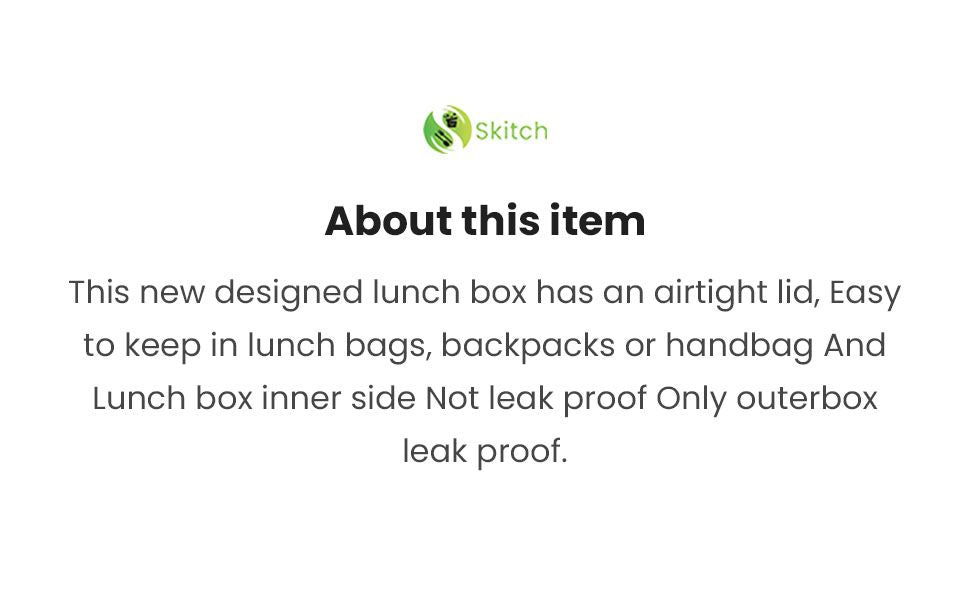 Lunch Boxes for Adults - Lunch Box for Kids with Spoon & Fork - Durable Perfect Size for On-The-Go Meal, BPA-Free (Multi Color) (4_Section_Lunch_Box)