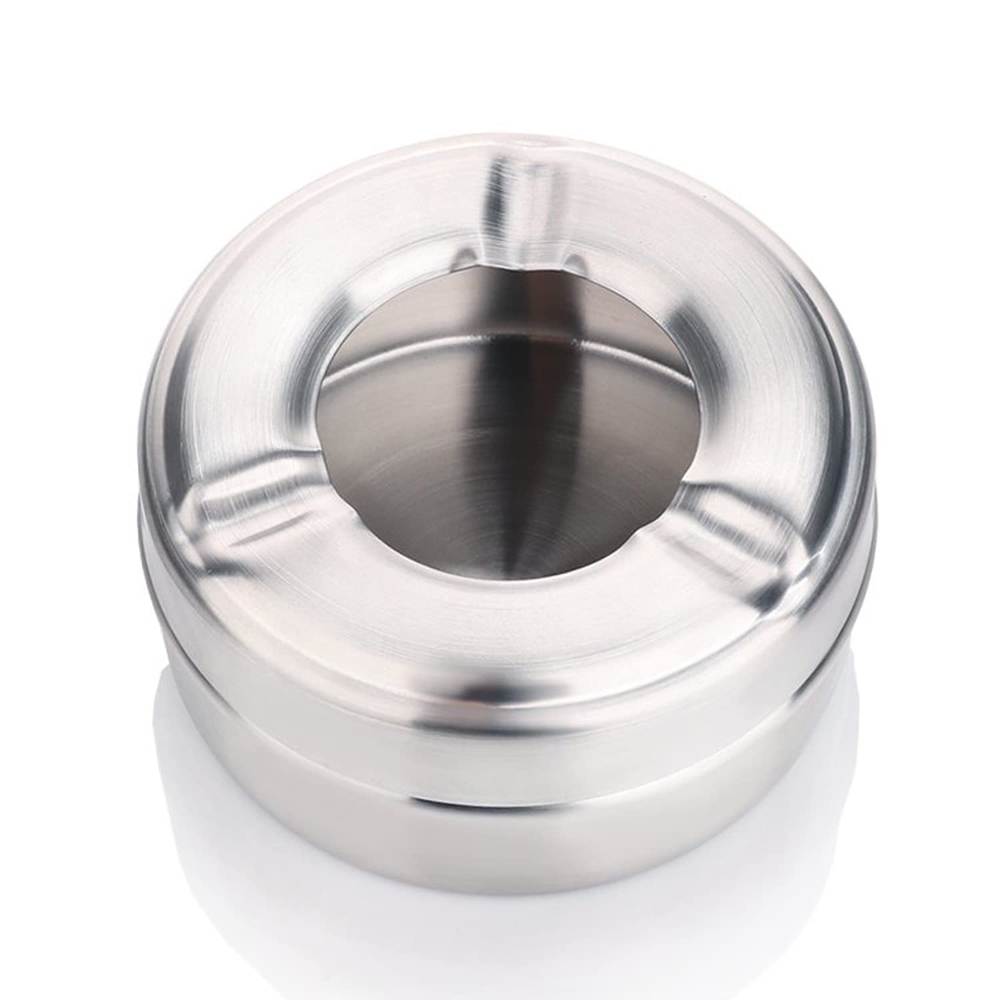 Skitch Stainless steel Cigarette Smoking Ashtray holder for Home, Office and Bar (Pack of 1)