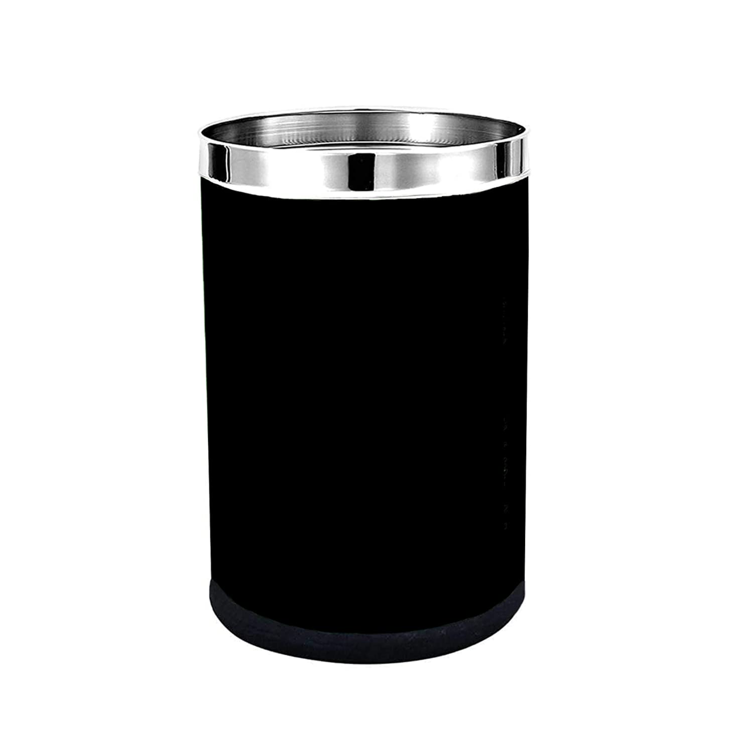 Skitch® Stainless Steel Perforated Open Dustbin (Black)