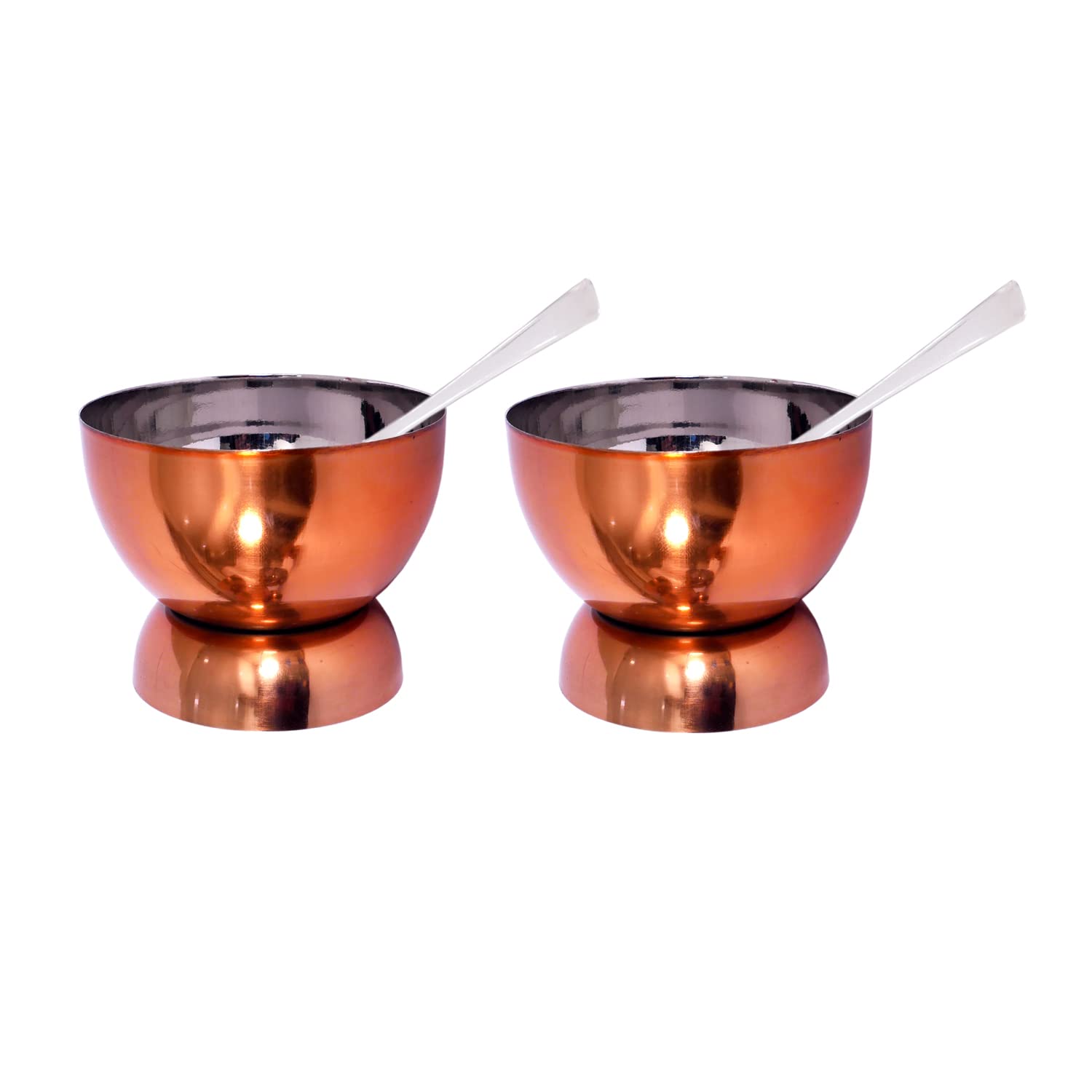 Stainless Steel Ice Cream Dessert Cups with Spoon