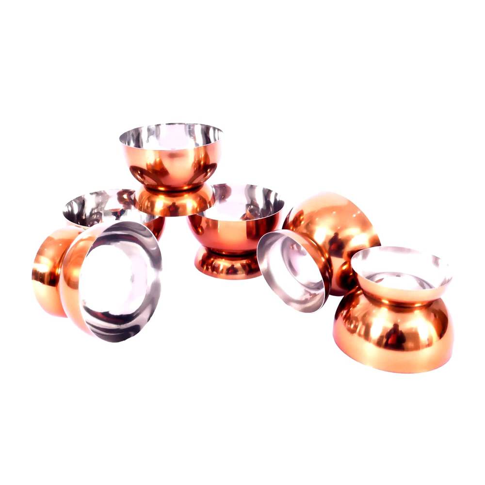 Stainless Steel Ice Cream Dessert Cups with Spoon