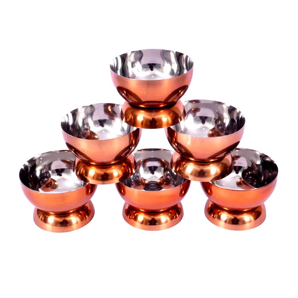 Stainless Steel Ice Cream Dessert Cups with Spoon