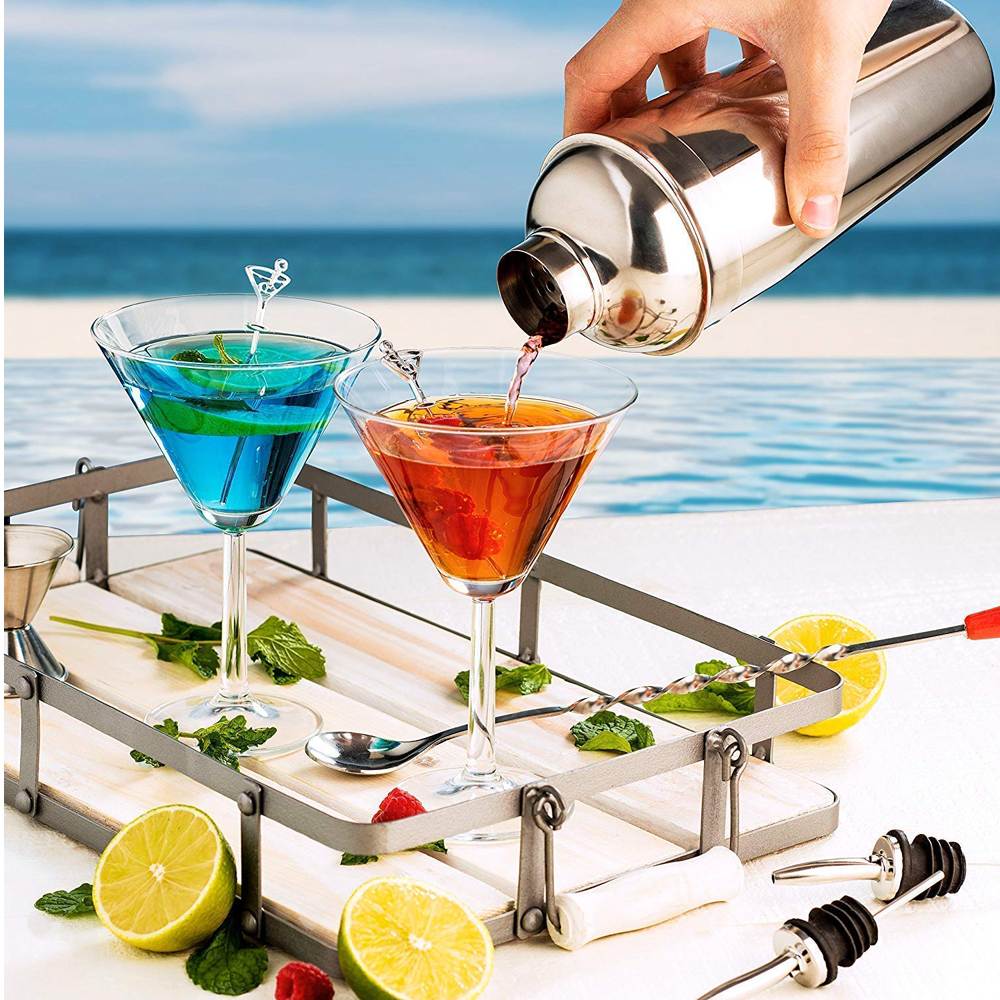 Stainless Steel Pocket Friendly Bar Set- Cocktail Shaker 500 ml,